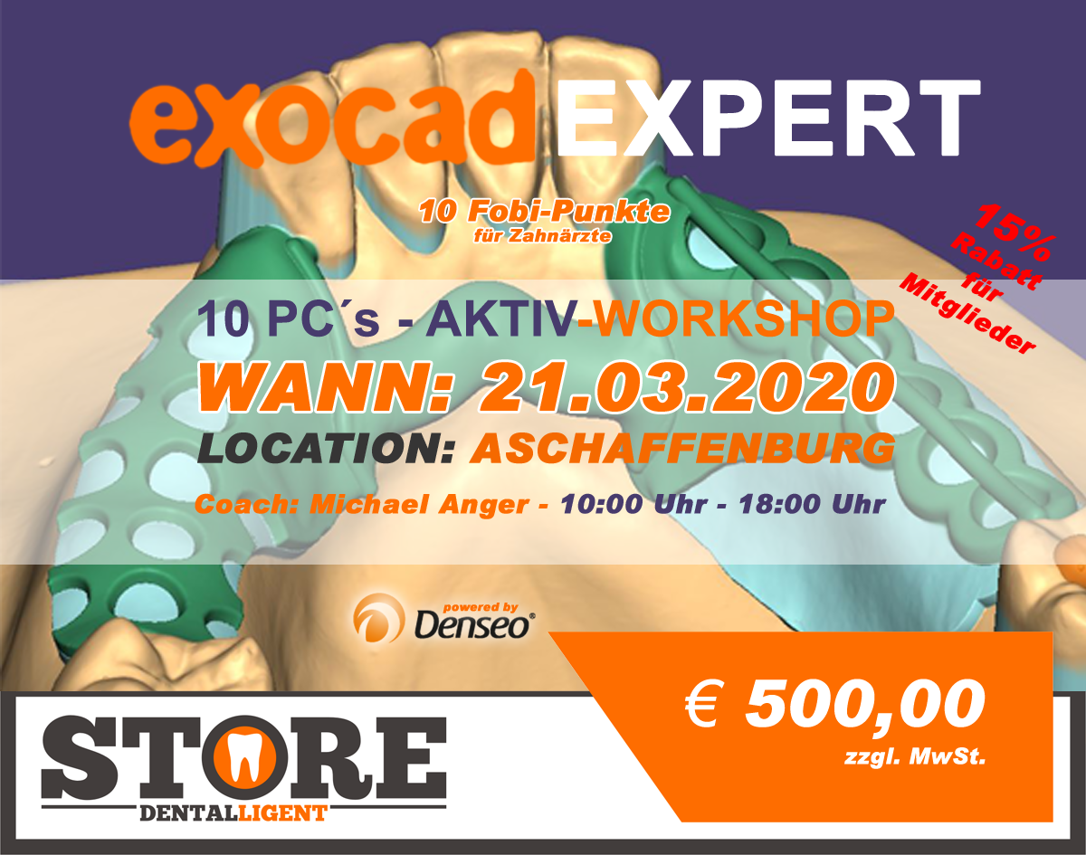 EXOCAD - EXPERT - "AKTIV WORKSHOP"