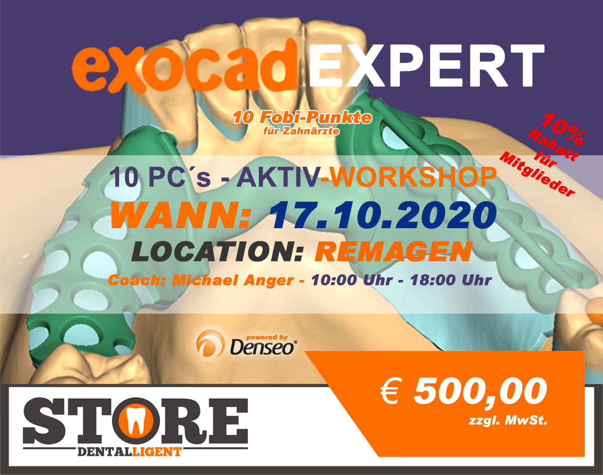 EXOCAD - EXPERT - "AKTIV WORKSHOP"