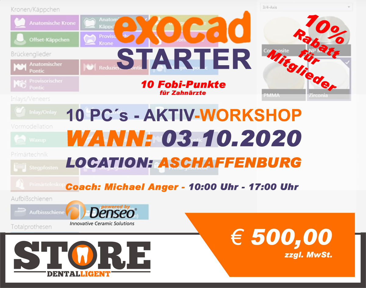 EXOCAD - STARTER - "AKTIV WORKSHOP"