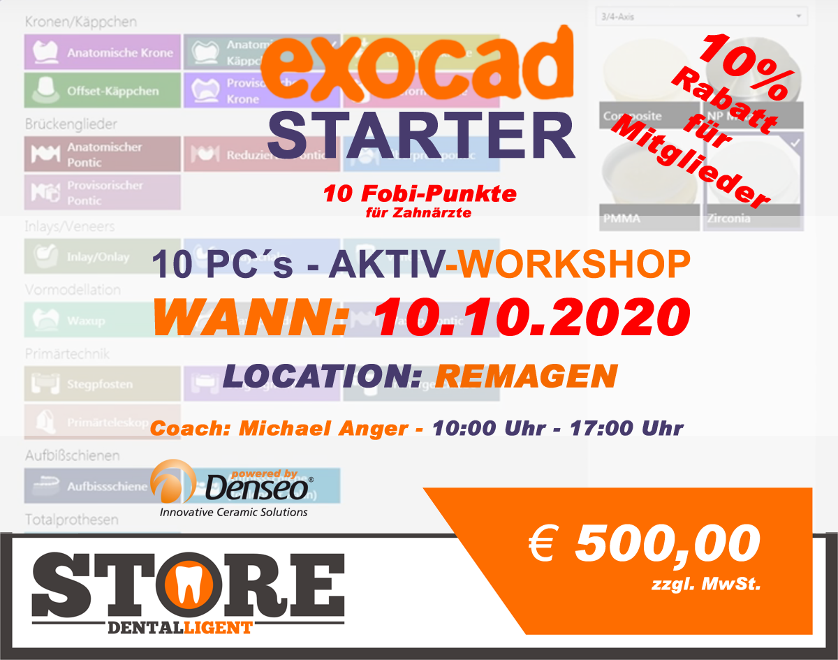 EXOCAD - STARTER - "AKTIV WORKSHOP"