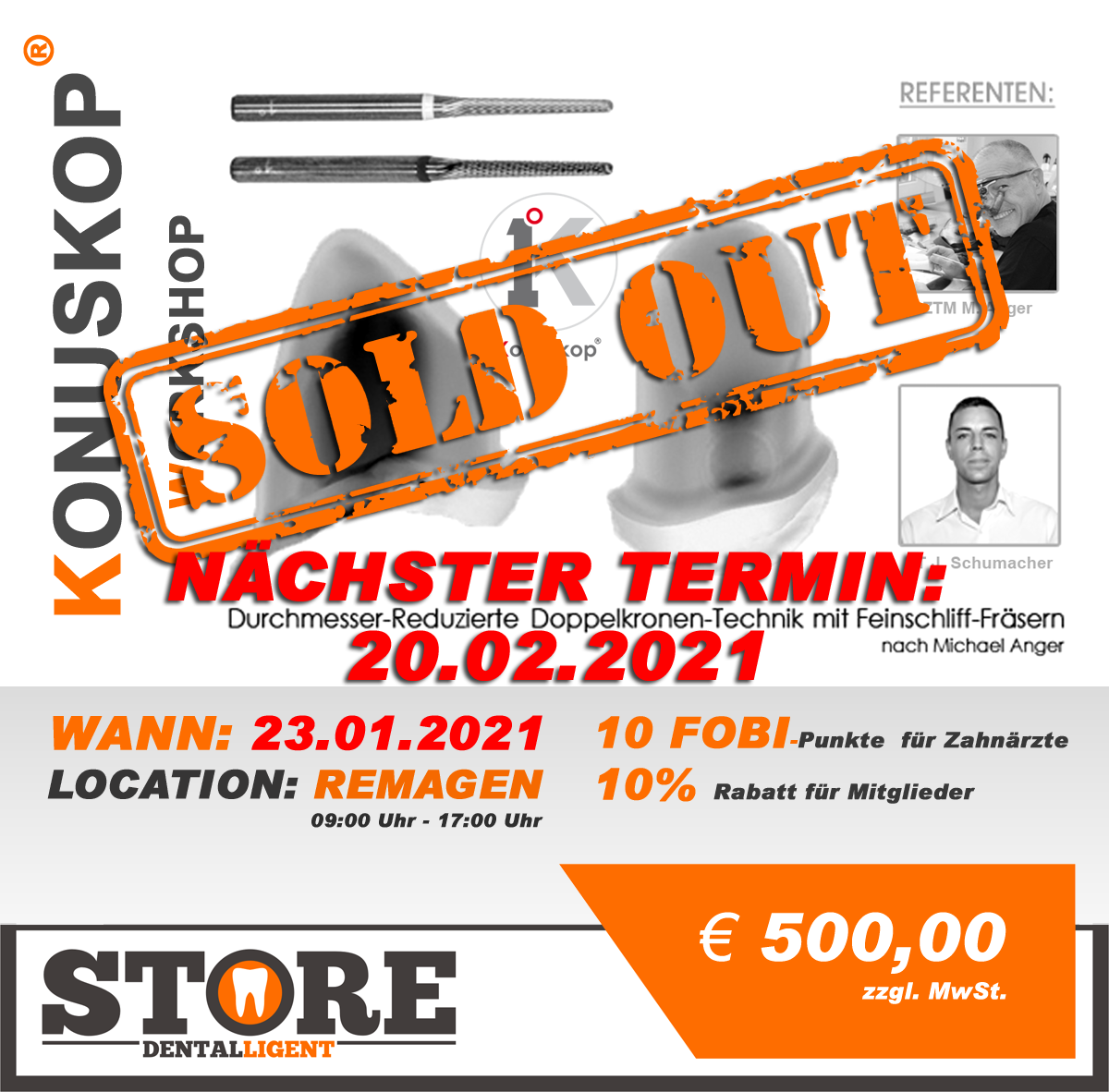 AUSVERKAUFT - Das Konuskop® - der Fräskurs