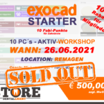 AUSVERKAUFT - EXOCAD - STARTER - "AKTIV WORKSHOP" in REMAGEN