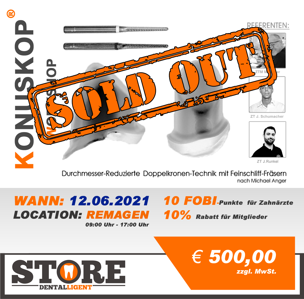 AUSVERKAUFT! - Das Konuskop® - der Fräskurs