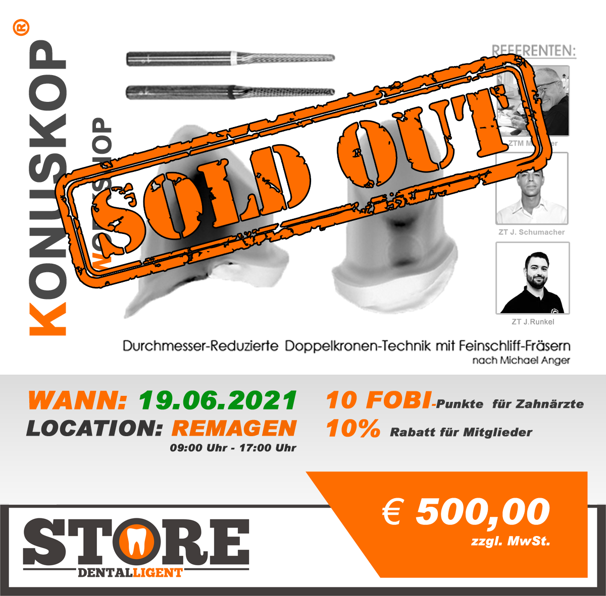 AUSVERKAUFT - Das Konuskop® - der Fräskurs