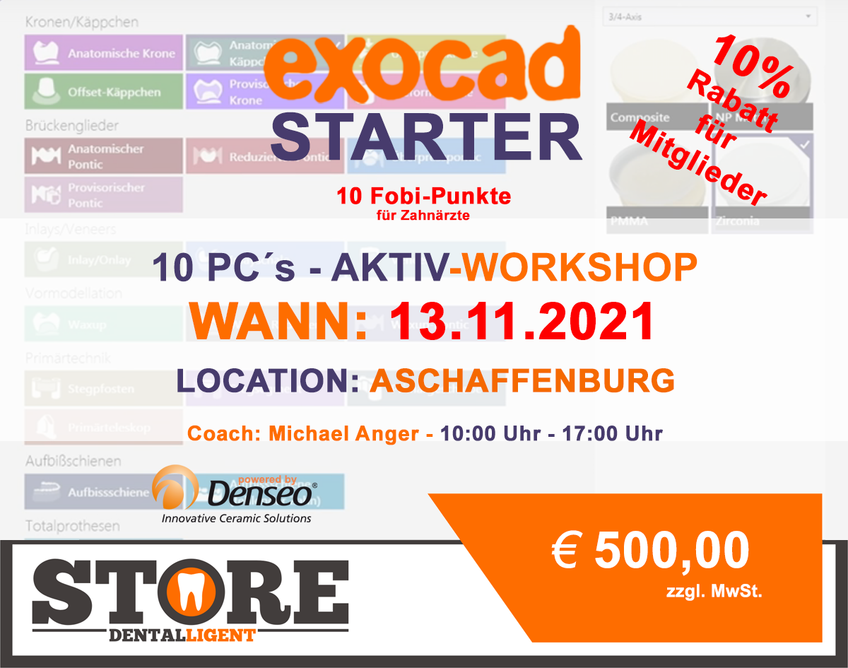 EXOCAD - STARTER - "AKTIV WORKSHOP"
