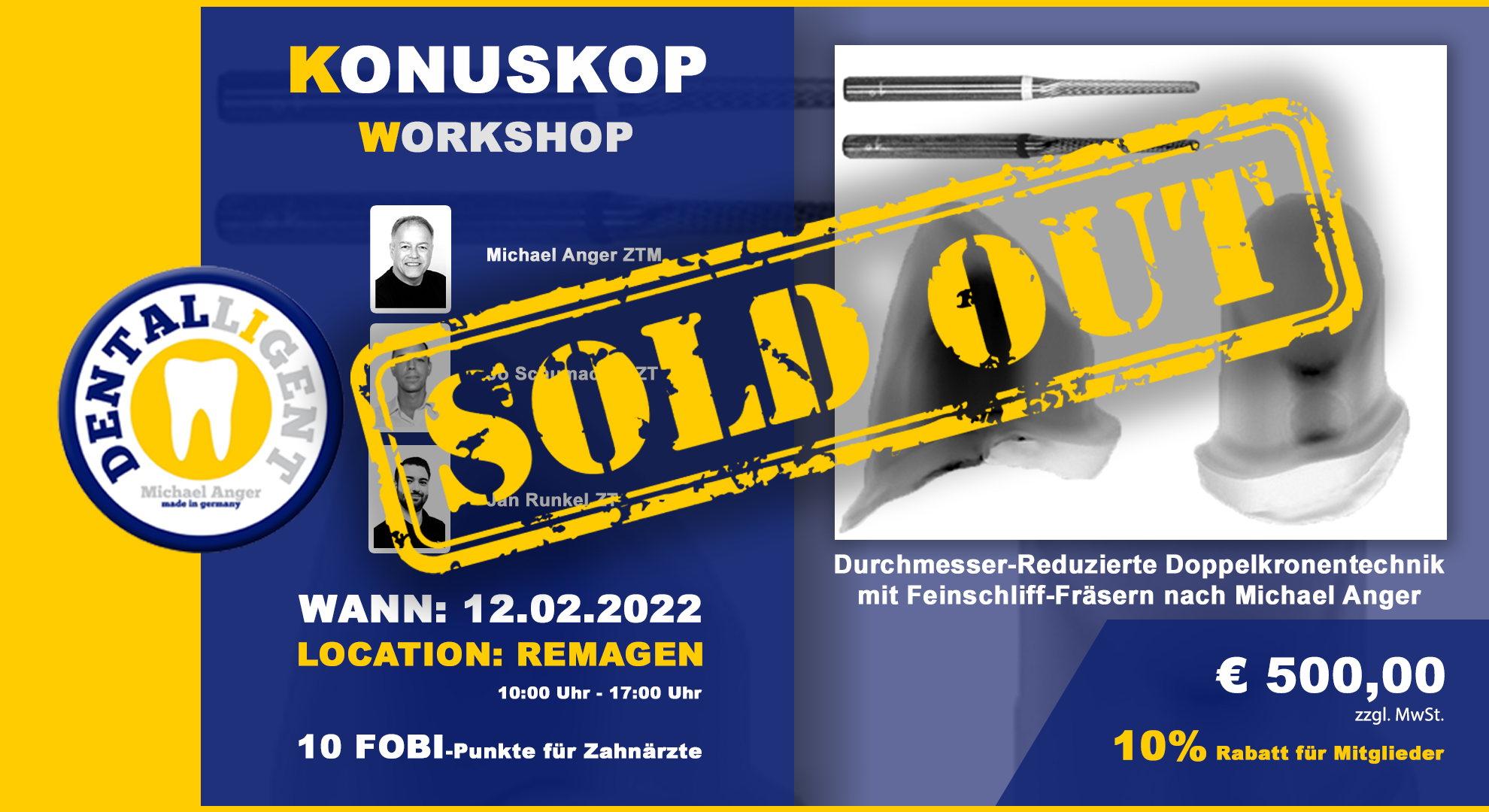 AUSVERKAUFT - Das Konuskop® - der Fräskurs