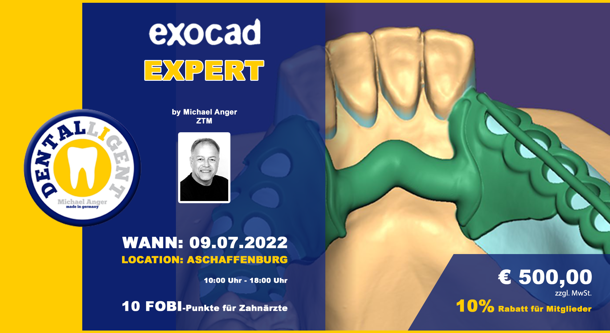 EXOCAD - EXPERT - "AKTIV WORKSHOP" in ASCHAFFENBURG