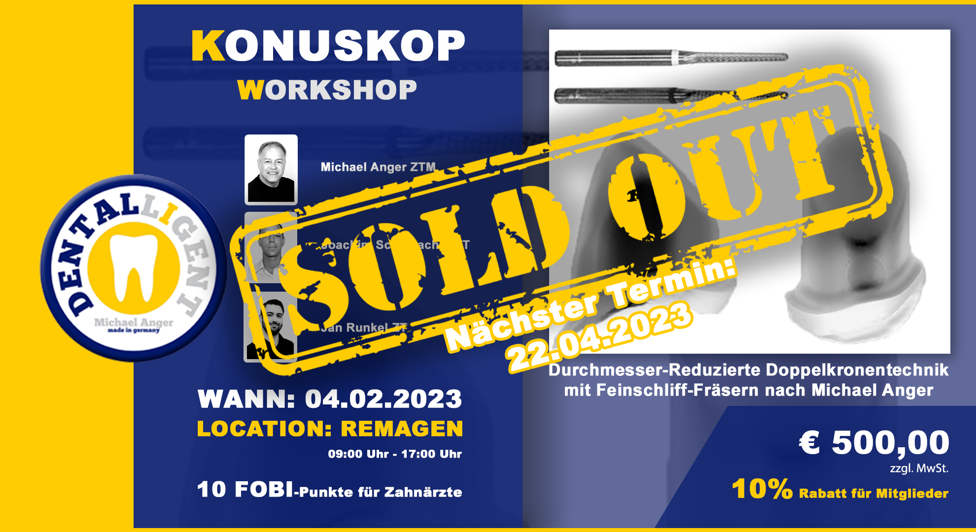 AUSVERKAUFT - Das Konuskop® - der Fräskurs